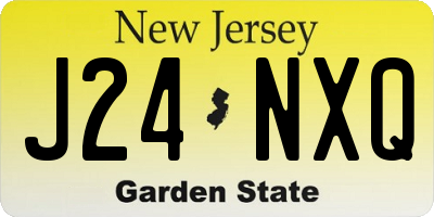 NJ license plate J24NXQ