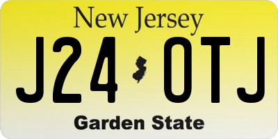 NJ license plate J24OTJ
