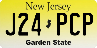 NJ license plate J24PCP