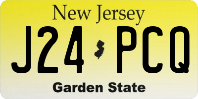 NJ license plate J24PCQ