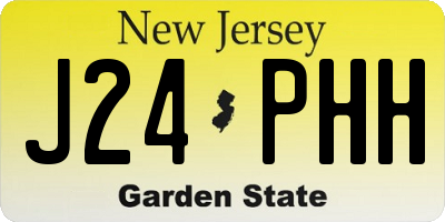 NJ license plate J24PHH
