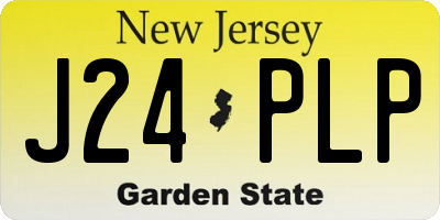 NJ license plate J24PLP