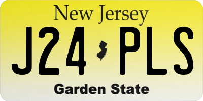NJ license plate J24PLS