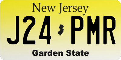NJ license plate J24PMR