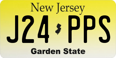 NJ license plate J24PPS
