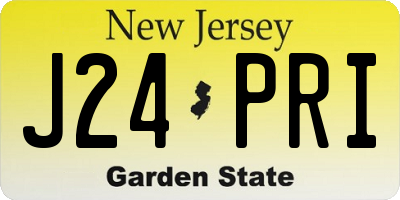 NJ license plate J24PRI