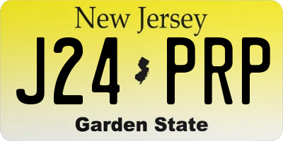 NJ license plate J24PRP