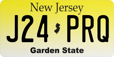 NJ license plate J24PRQ
