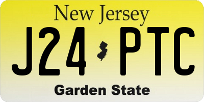 NJ license plate J24PTC