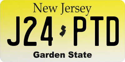 NJ license plate J24PTD