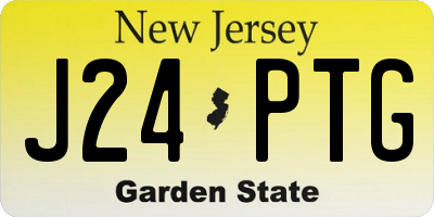 NJ license plate J24PTG