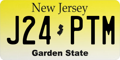NJ license plate J24PTM