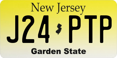 NJ license plate J24PTP