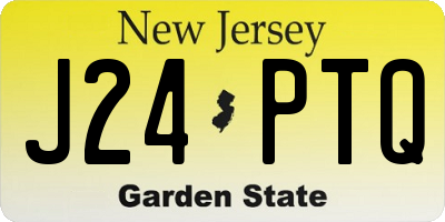 NJ license plate J24PTQ