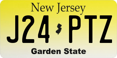 NJ license plate J24PTZ