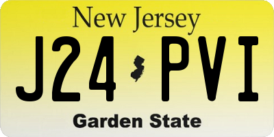 NJ license plate J24PVI