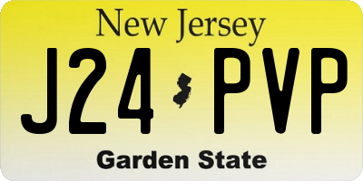 NJ license plate J24PVP