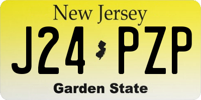 NJ license plate J24PZP