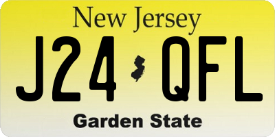 NJ license plate J24QFL