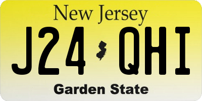 NJ license plate J24QHI