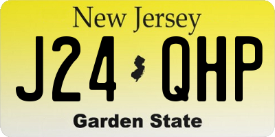 NJ license plate J24QHP