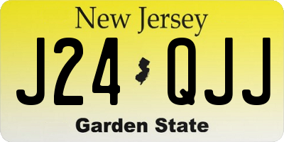 NJ license plate J24QJJ
