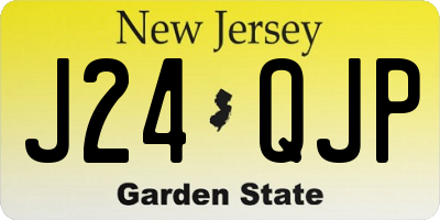 NJ license plate J24QJP