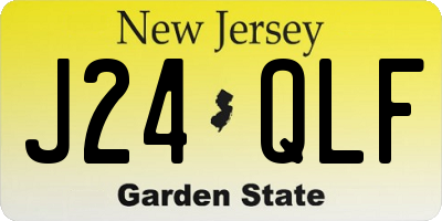 NJ license plate J24QLF
