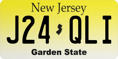 NJ license plate J24QLI