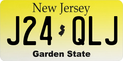 NJ license plate J24QLJ