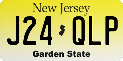 NJ license plate J24QLP