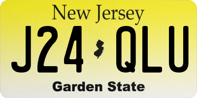 NJ license plate J24QLU