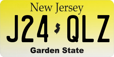 NJ license plate J24QLZ