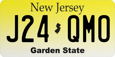 NJ license plate J24QMO