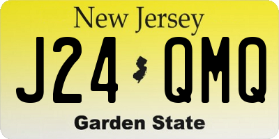 NJ license plate J24QMQ