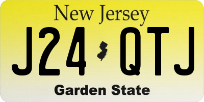 NJ license plate J24QTJ