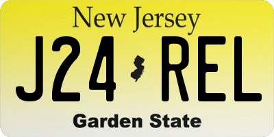 NJ license plate J24REL