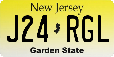 NJ license plate J24RGL