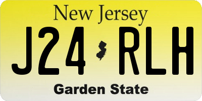 NJ license plate J24RLH