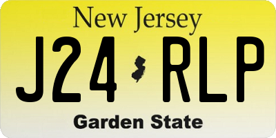 NJ license plate J24RLP