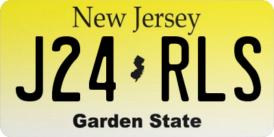 NJ license plate J24RLS