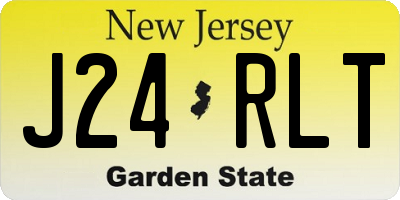 NJ license plate J24RLT