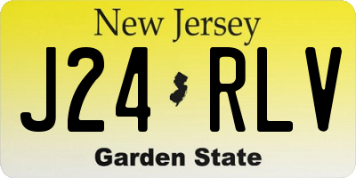NJ license plate J24RLV
