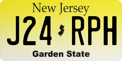 NJ license plate J24RPH