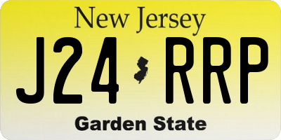 NJ license plate J24RRP