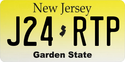 NJ license plate J24RTP