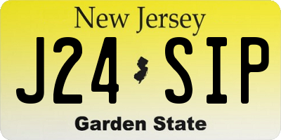 NJ license plate J24SIP
