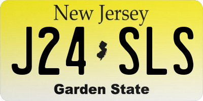 NJ license plate J24SLS