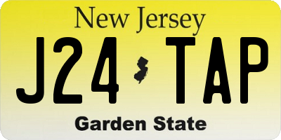 NJ license plate J24TAP