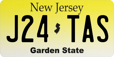 NJ license plate J24TAS